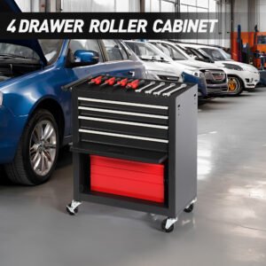 4-drawer Rolling Toolbox With 4-wheel Toolbox With Drawers - Image 4