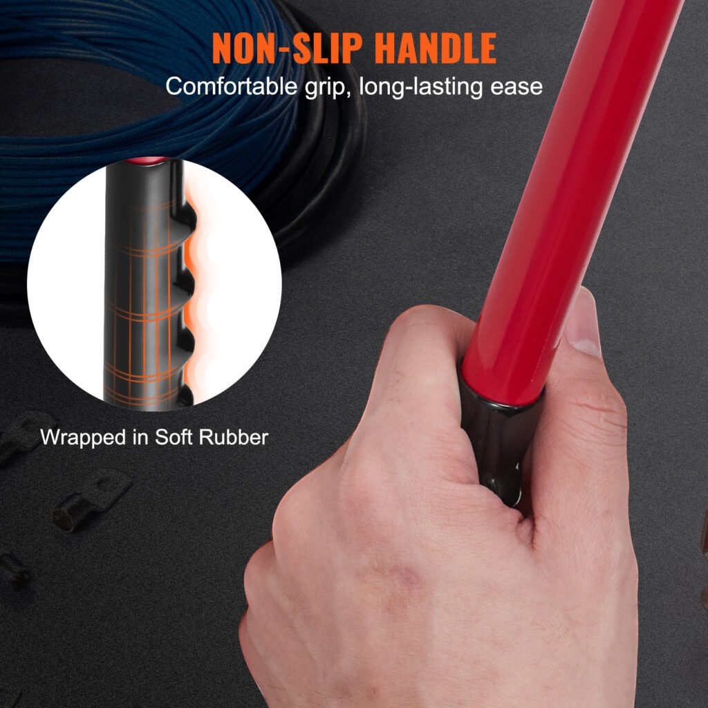 VEVOR Crimping Tool, AWG Copper And Aluminum Terminal Battery Lug Crimper, 6 Wire Sizes Crimping Die, With A Cutting Pliers, Gloves, 95pcs Copper Ring Connectors, And 100pcs Heat Shrink Tubes