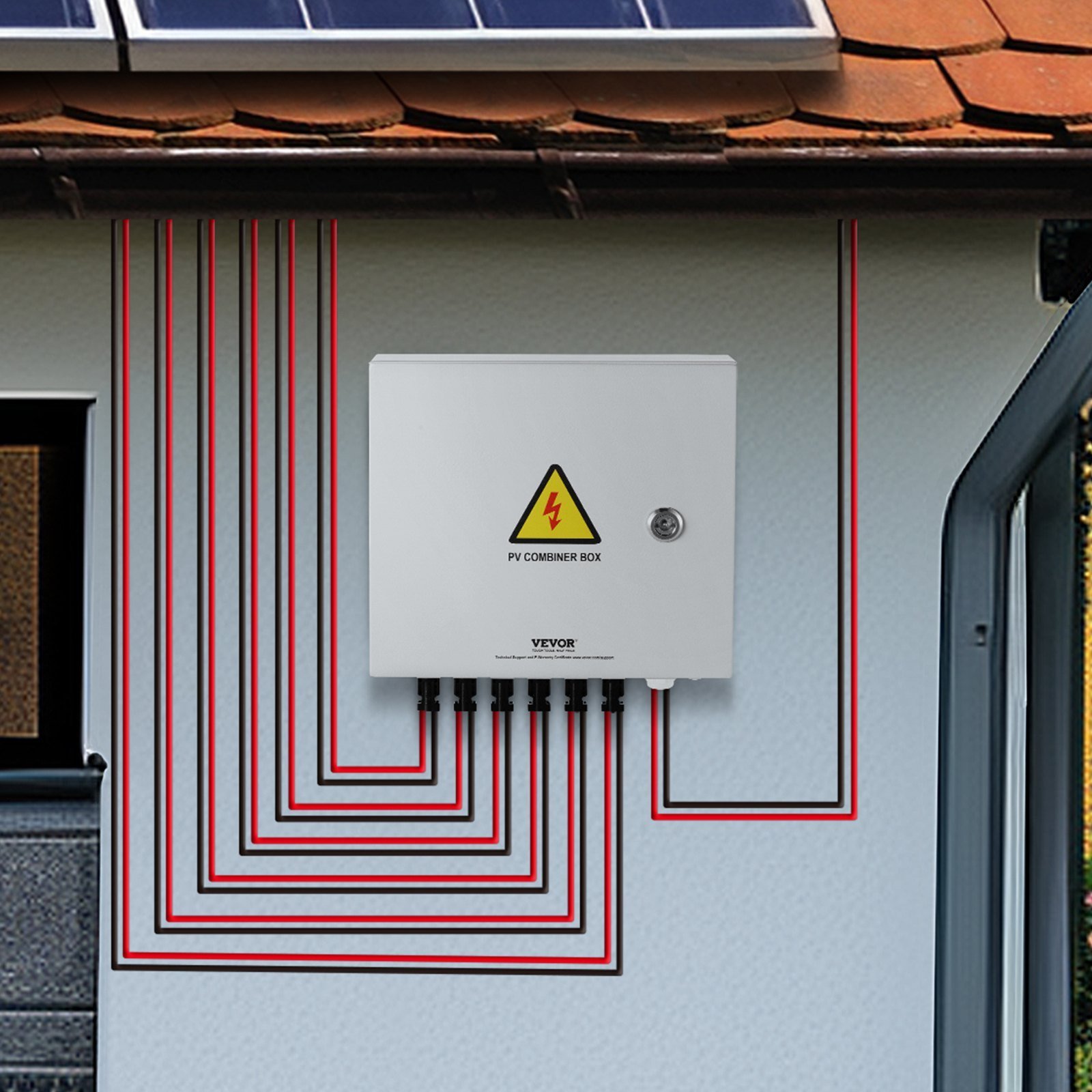 Solar PV Combiner Box 6 String 15A For Solar Panel System Steel Case IP65 - Image 6
