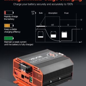 12V 30A DC To DC Charger Battery Charger 375W For Lead-Acid And Lithium AGM GEL - Image 3