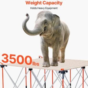 Portable Folding Workstand 4.15 X 4.15ft Collapsible Work Stand 3500lbs Capacity - Image 3
