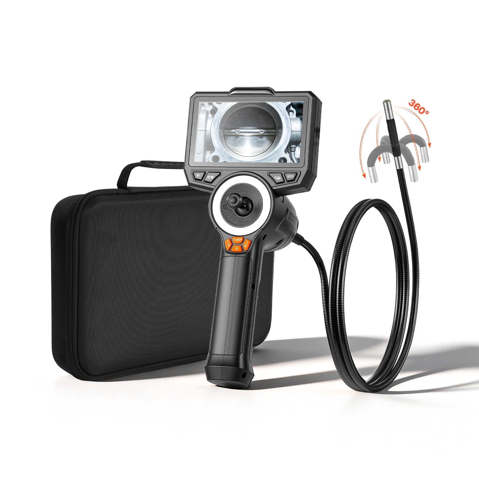 4-Way Articulating Endoscope With Light, True 1080P HD Industrial Borescope Inspection Camera With Articulated Probe, Flexible Snake Scope Cam For Wall Automotive Engine Inspect-4.9FT - Image 6