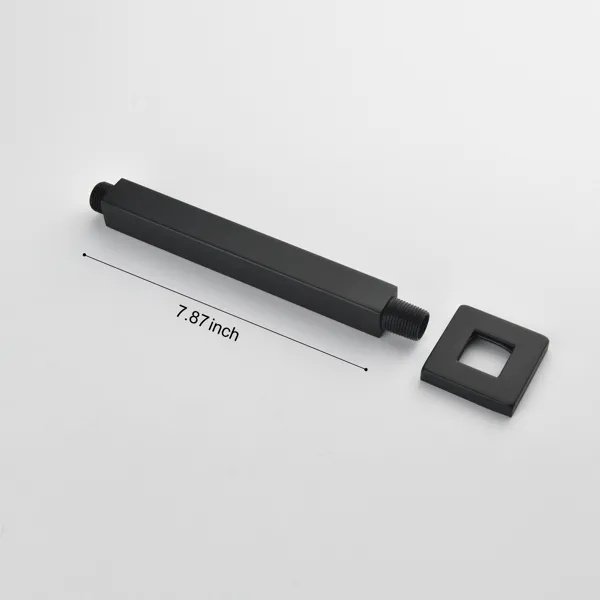 Shower Arm With Flange, 1/2 NPT Tapered Threads, Rain Shower Head Arm, Ceiling Mounted Shower Extension Arm