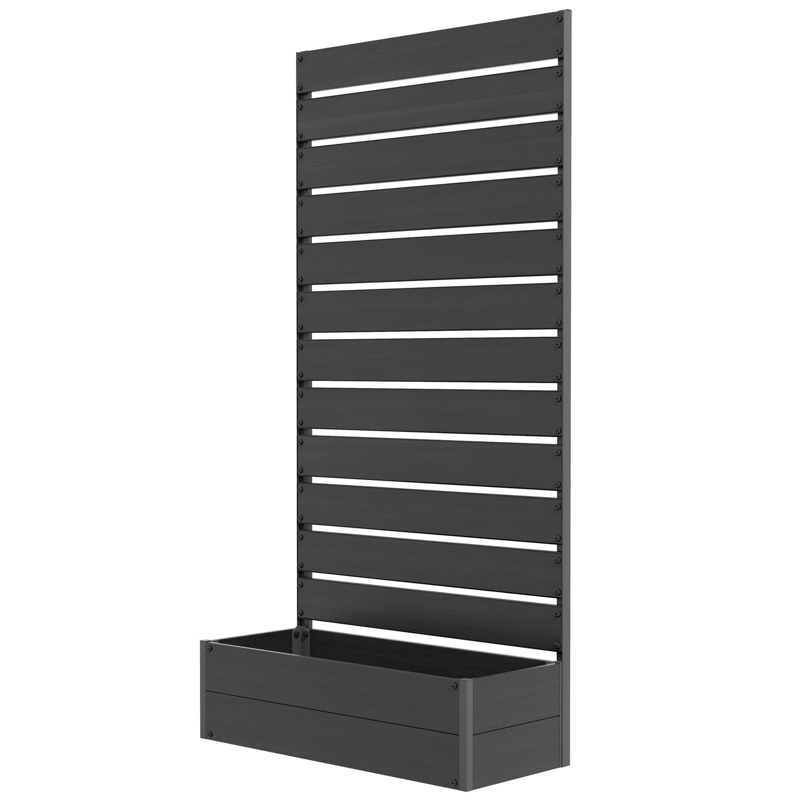 Trellis Planter for Climbing Plants, Raised Garden Bed with Trellis, Planter Box for Outdoor Garden, Black - Image 9