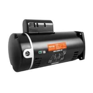 2 HP Pool Pump Motor, 56Y Frame, 230V (7.8 Amps) 3450 RPM, 60Hz, 1.3 Service Factor, 50μF/250V Capacitor, CCW Rotation Square Flange Replacement Motor - Image 1