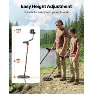 Metal Detector For Adults, 12, Professional High Accuracy Gold Detector, IP68 Waterproof Search Coil With Display, Headphones, 6 Modes, Adjustable Length, For Detecting Gold Treasure Hunting - Image 5