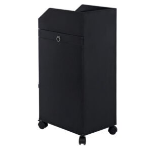 16mm Particle Board, ABS Tray,, Black Hair Salon Tool Cart - Image 4