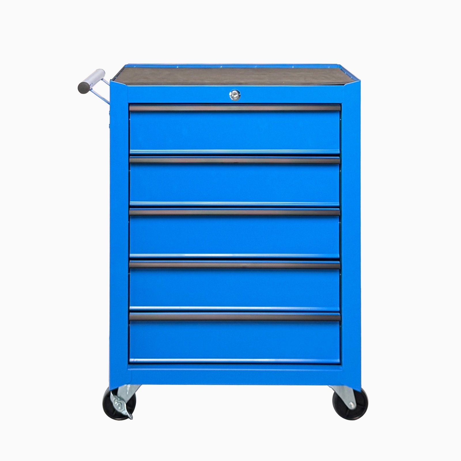 Rolling Metal Tool Chest with 5 Drawers, 20" 5-Drawer Tool Chest Cabinet with Ball Bearing Drawer Slides, Steel Tool Storage Box Organizer -BLUE - Image 2