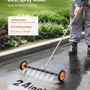 24' Pressure Washer Undercarriage Cleaner With 2 Wheels 2 Extended Wands - Image 3