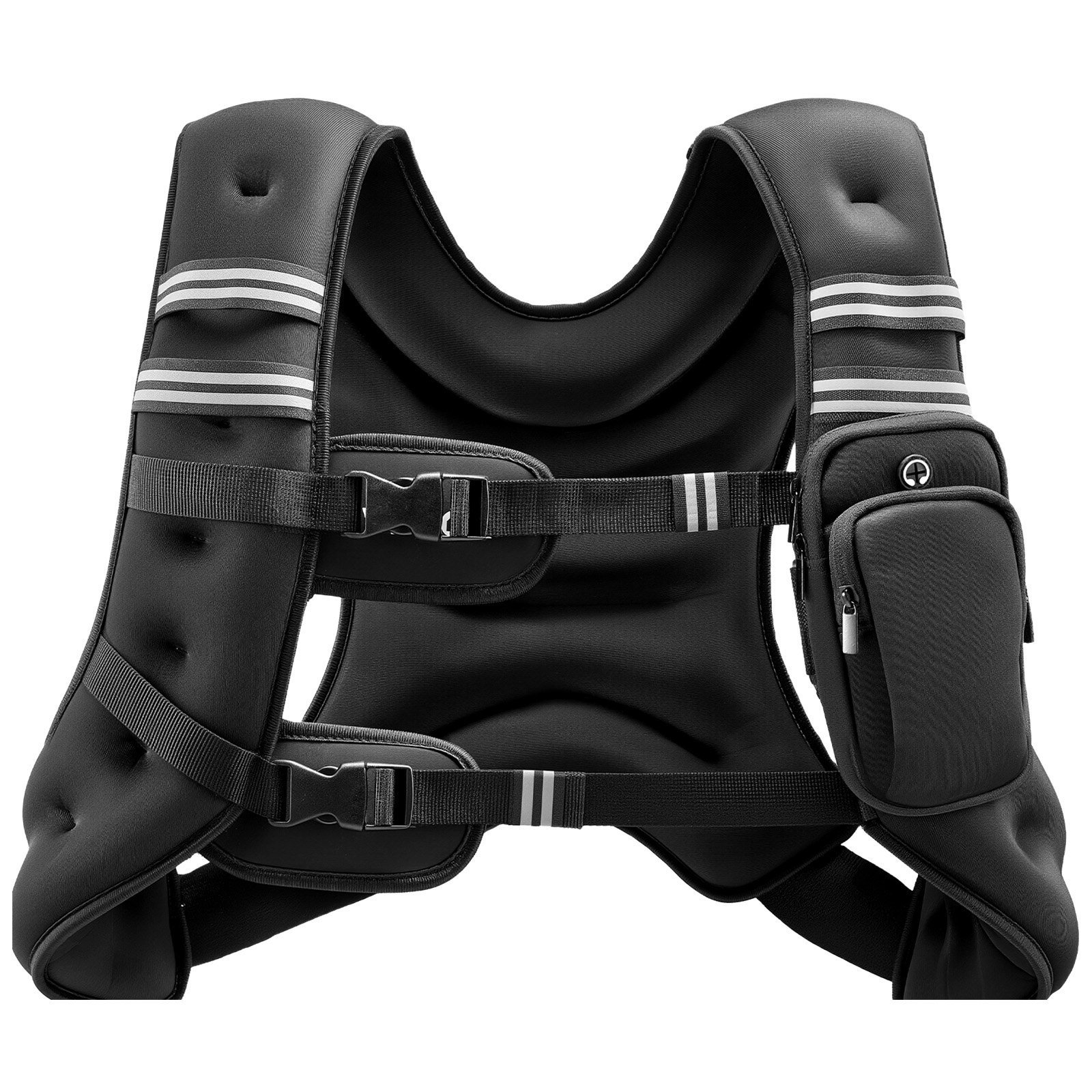 Weighted Vest, 25 Lbs Body Weight Vest For Men Women, With Reflective Stripe, Adjustable Buckle, Workout Equipment For Strength Training, Running, Jogging, Fitness, Muscle Building, Weight Loss - Image 6