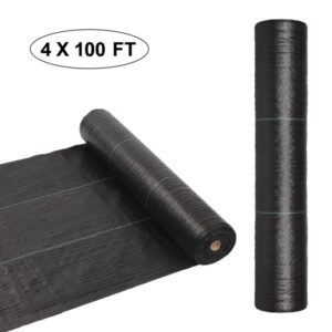 4x100ft Black Weeding Cloth Polyethylene Foldable - Image 11