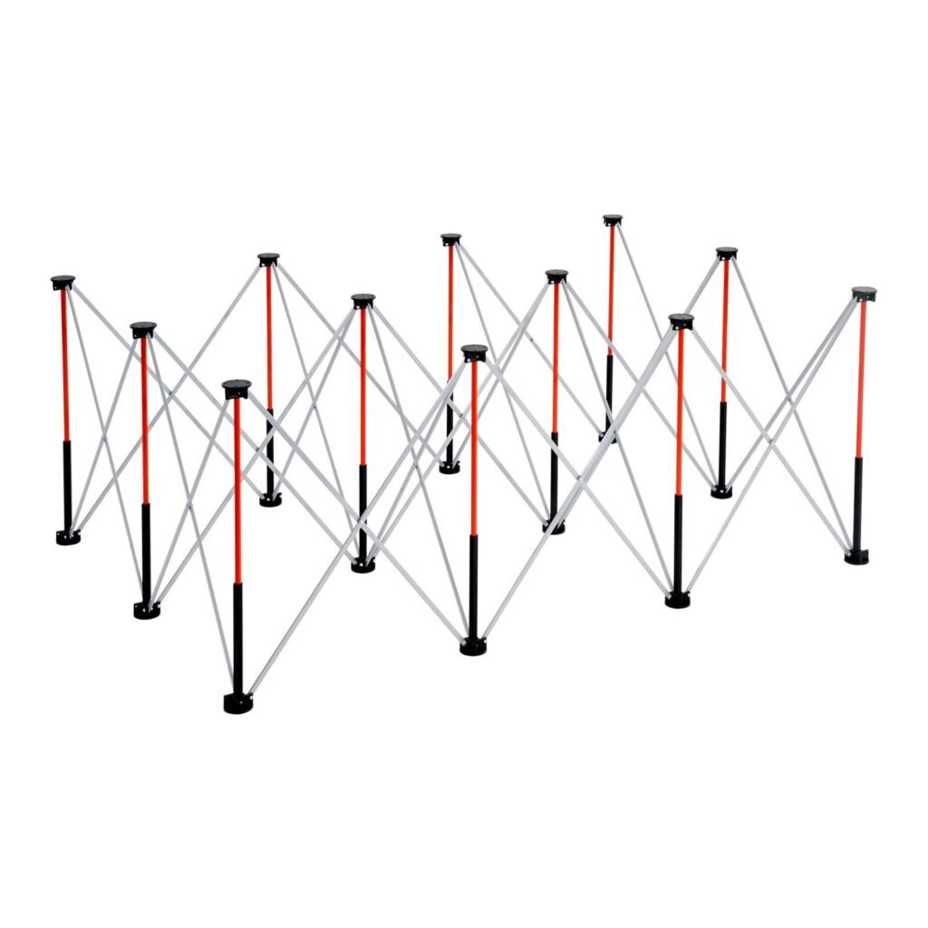 Portable Folding Workstand 6.12 X 4.14ft Collapsible Work Stand 4500lbs Capacity