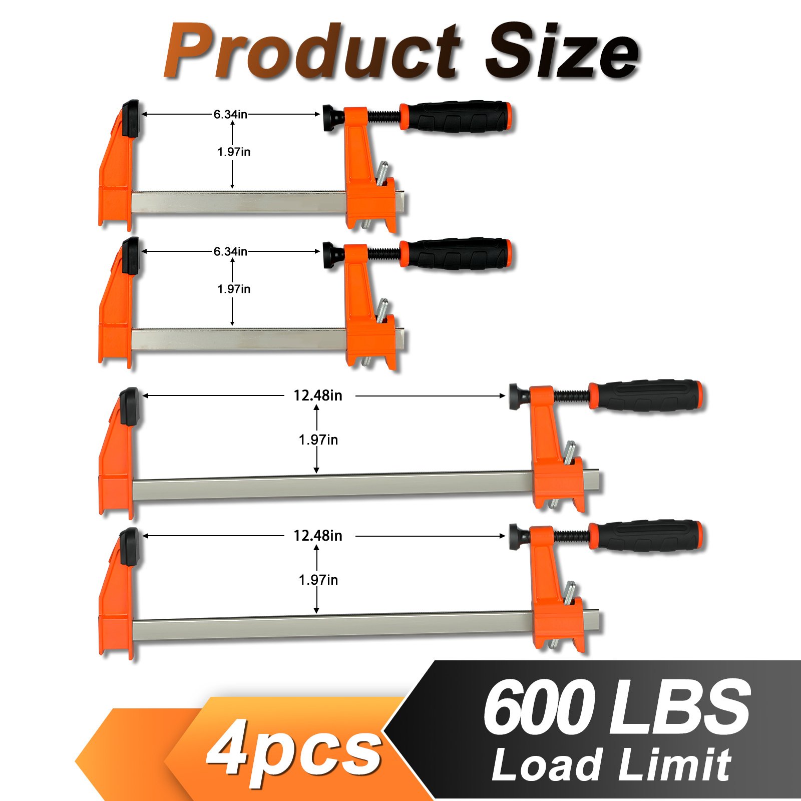 4PCS, F-clamp - Image 1