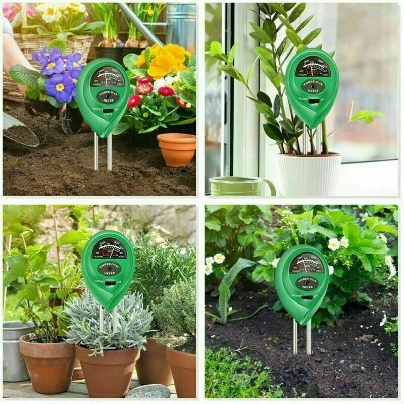 3 In 1 PH Tester Soil Water   Light Test Meter For Garden Plant Seeding