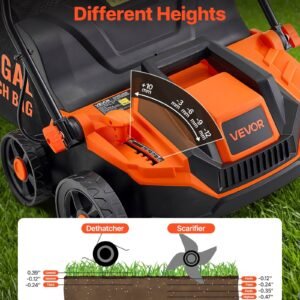 2-in-1 Electric Dethatcher And Scarifier Lawn Dethatcher 13-Inch 13 Amp - Image 2