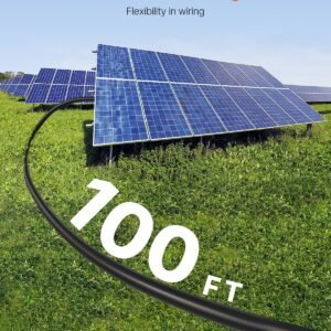 100FT Solar Panel Extension Cable 10AWG Waterproof PV 6mm² Cable Black - Image 3