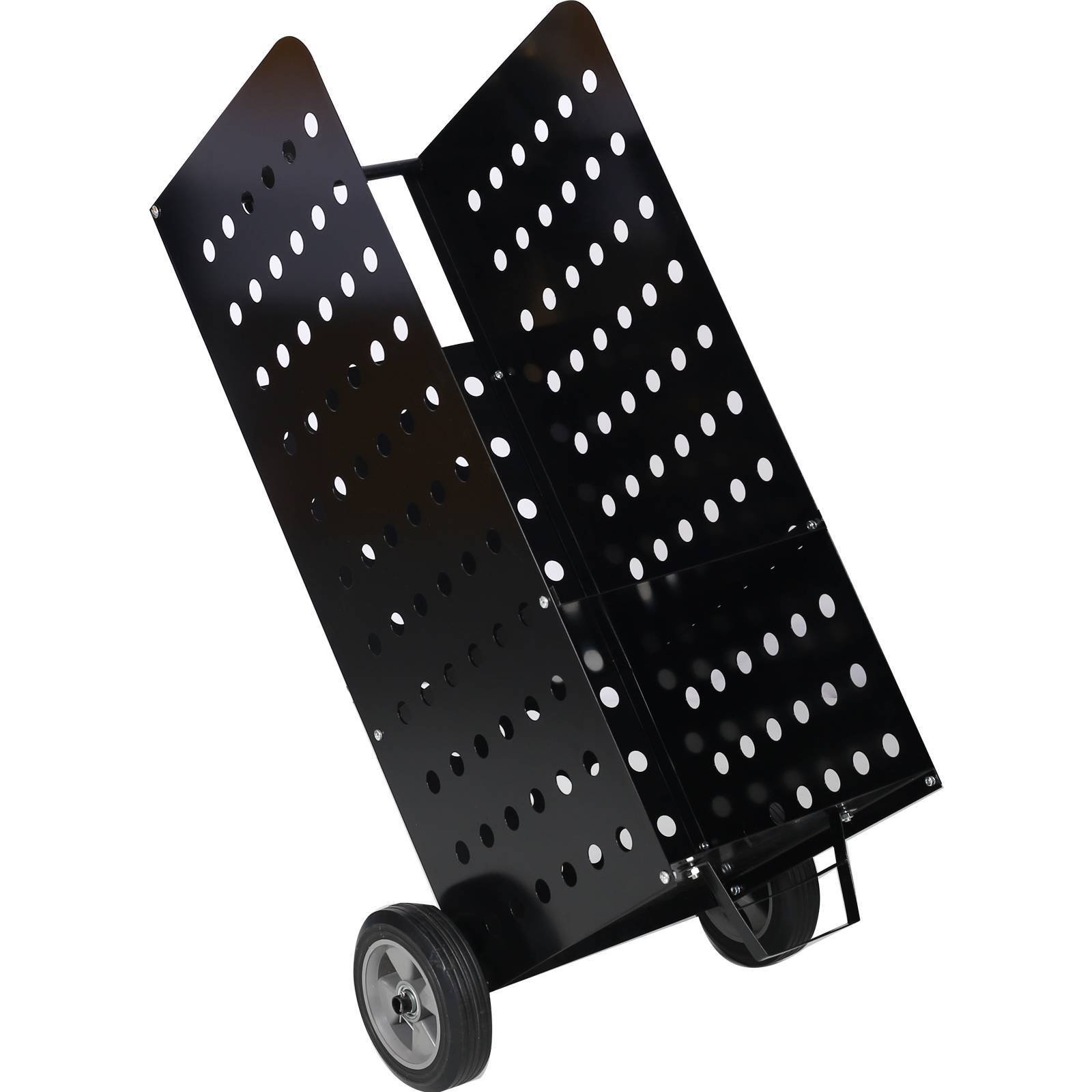 Firewood Cart Fireplace Log Rolling Cart Wood Rack Outdoor Rolling Cart - Image 10