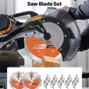 Dado Blade Set Stacking Dado Blades With Chippers And Shims 8 In Diameter - Image 2