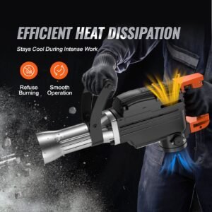 Demolition Jack Hammer, 2200W Jack Hammer Concrete Breaker, 1350 BPM Heavy Duty Electric Jack Hammer, 4pcs Chisels Bit With Case, Black - Image 3
