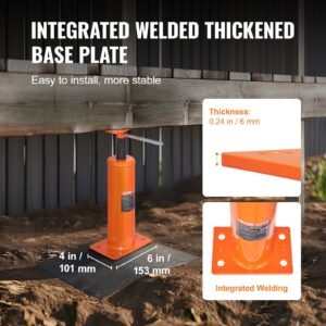 2PCS Adjustable Floor Jack Post House Floor Leveling Lift 12'-16' Height - Image 5