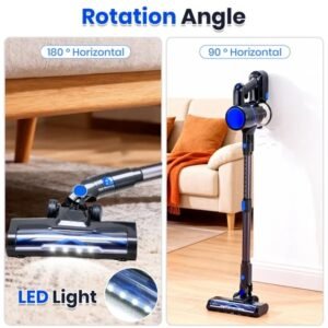 Cordless Vacuum Cleaner, Lightweight Stick Vacuum Household Anti-tangling And LED Light, Powerful Rechargeable Wireless Vacuum Cleaner - Image 4